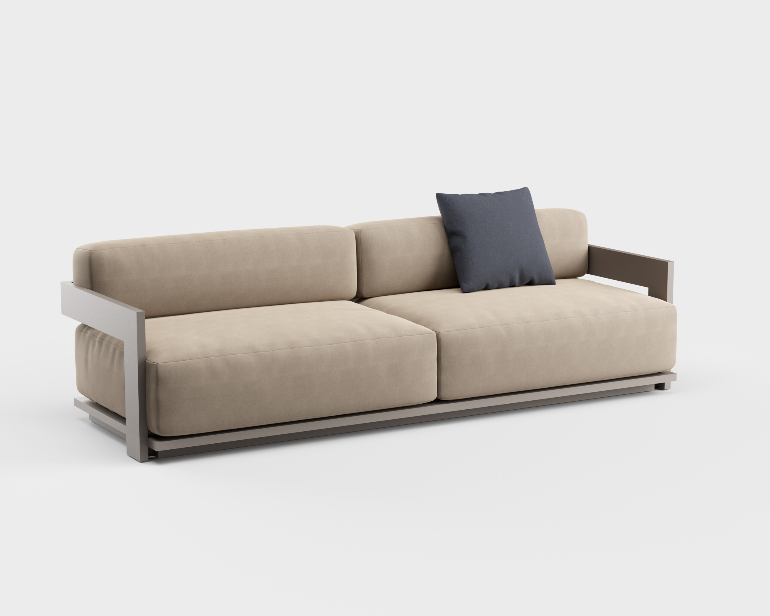 Outdoor Furniture Luxury - ชุดโซฟาอะลูมิเนียมสำหรับใช้ภายนอกอาคาร ดีไซน์หรู, เฟอร์นิเจอร์สำหรับพื้นที่พักผ่อนกลางแจ้งสไตล์โมเดิร์น, ชุดเฟอร์นิเจอร์สำหรับจัดมุมนั่งในสวน 5 ชิ้น