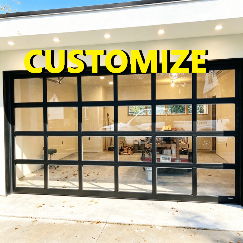 Outdoor Furniture Metal - ประตูโรงรถแบบแยกส่วนพร้อมไฟเซ็นเซอร์ปรับขนาดได้ตามต้องการ โครงสร้างอะลูมิเนียม เปิด-ปิดด้วยรีโมทปุ่มเดียว ดีไซน์ป้องกันการตก ปลอดภัย ป้องกันความร้อน