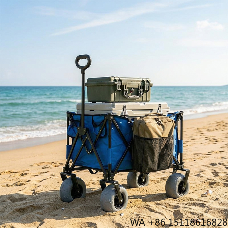 รถเข็นชายหาดโลหะพับได้ ล้อบอลล - Outdoor Furniture Metal บทวิจารณ์และราคา