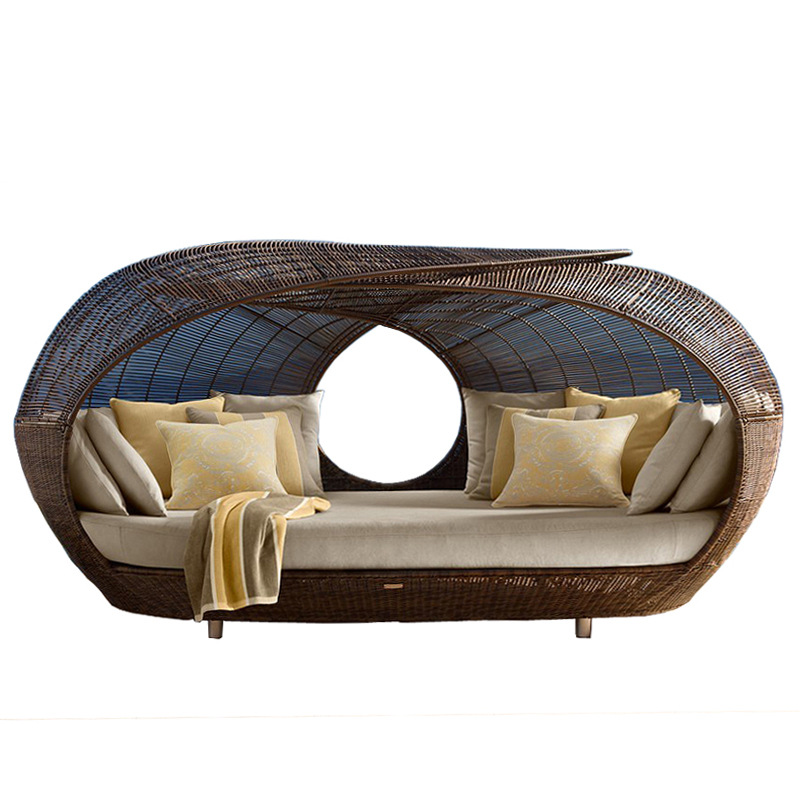 เตียงนอนกลางแจ้งหวายสังเคราะห์ - Outdoor Daybed Furniture บทวิจารณ์และราคา