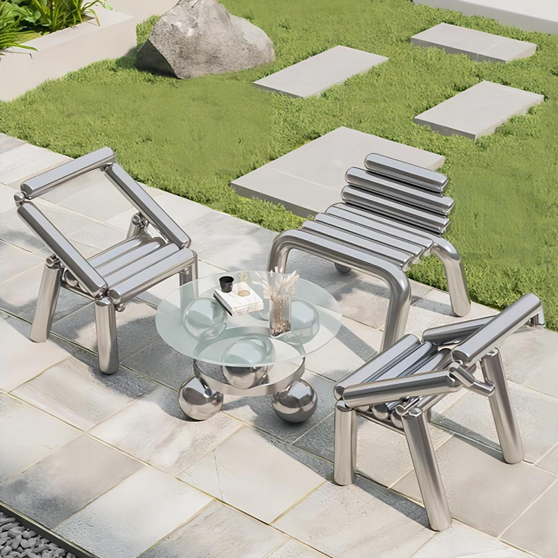 เก้าอี้สแตนเลสสไตล์หรูหราเรียบ - Outdoor Furniture Luxury บทวิจารณ์และราคา
