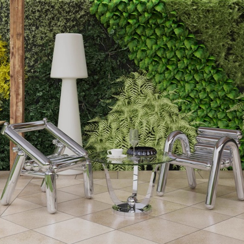 เก้าอี้สแตนเลสสไตล์หรูหราเรียบ - Outdoor Furniture Luxury บทวิจารณ์และราคา