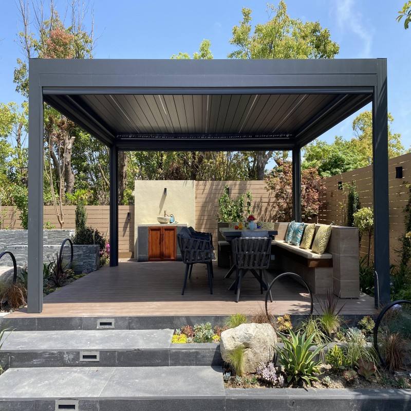 ศาลาทรงสี่เหลี่ยมผืนผ้าอลูมิเน - Outdoor Furniture Metal บทวิจารณ์และราคา