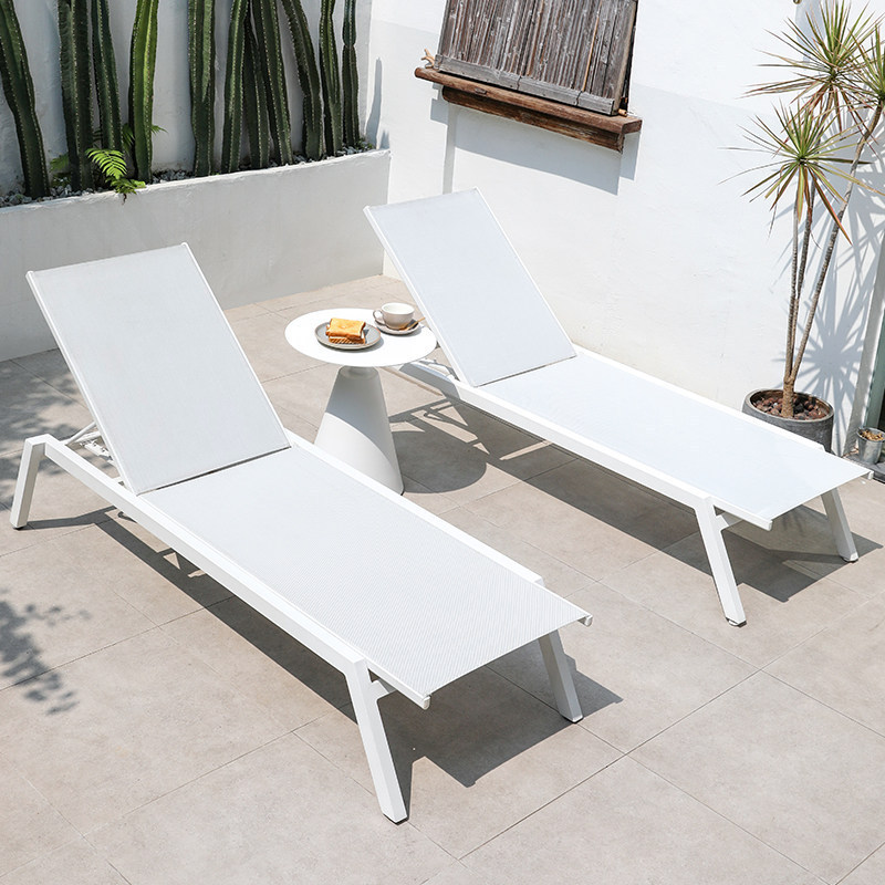 เตียงอาบแดดกลางแจ้งสีขาว กันน้ - Outdoor Daybed Furniture บทวิจารณ์และราคา